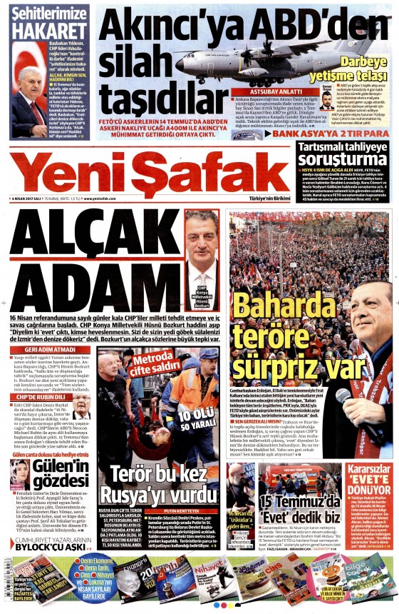 4 Nisan 2017 gazete manşetleri - 16