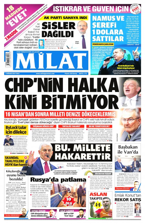 4 Nisan 2017 gazete manşetleri - 18