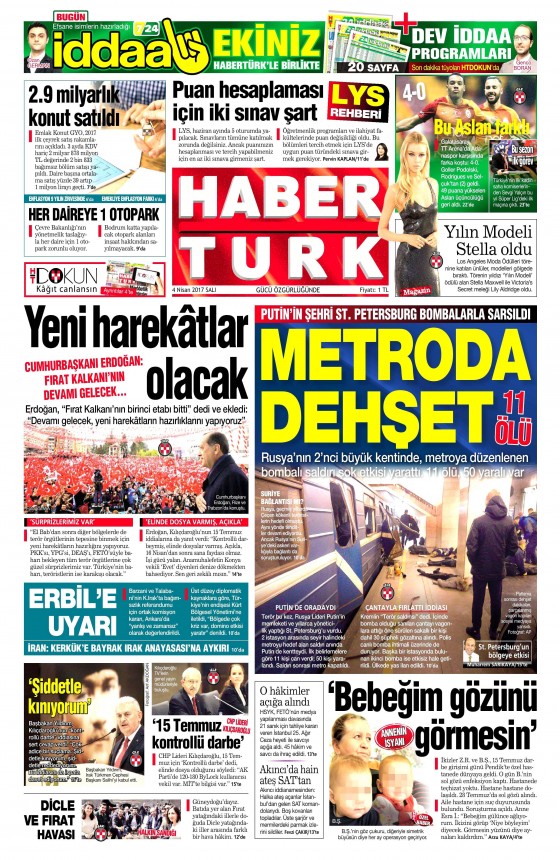 4 Nisan 2017 gazete manşetleri - 19