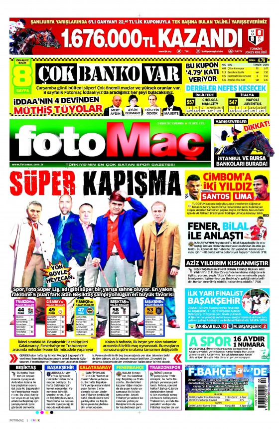 5 Nisan 2017 gazete manşetleri - 16