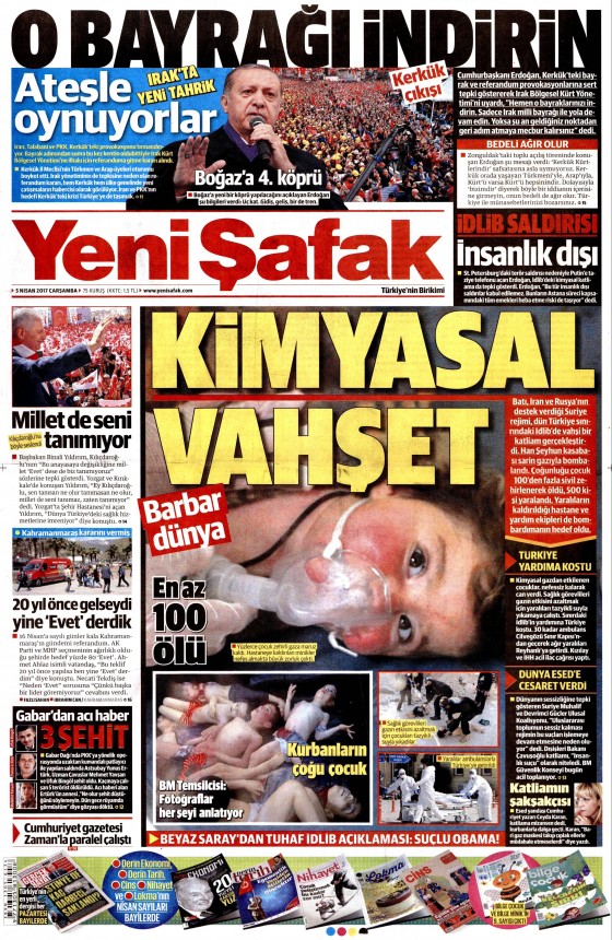 5 Nisan 2017 gazete manşetleri - 1