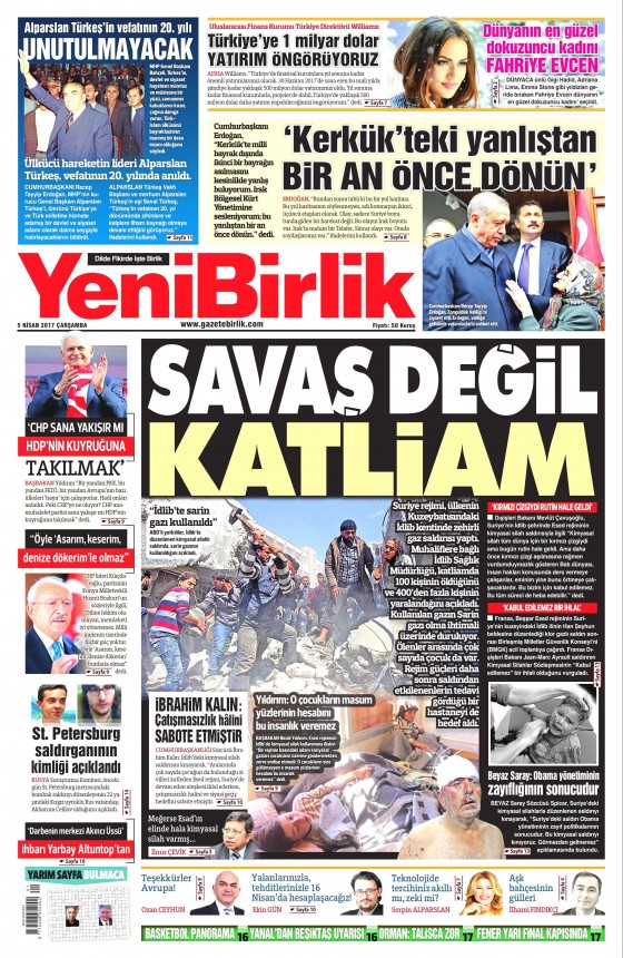 5 Nisan 2017 gazete manşetleri - 24