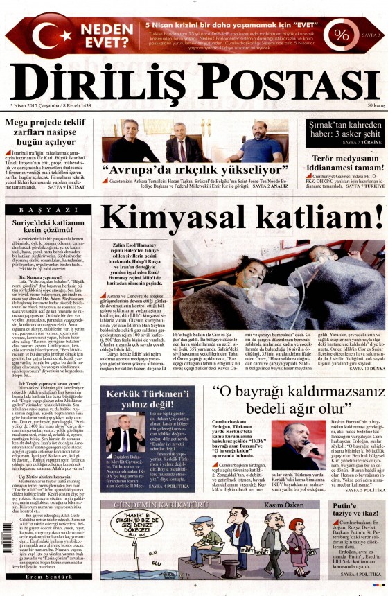 5 Nisan 2017 gazete manşetleri - 23