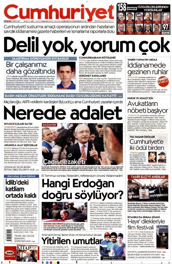 6 Nisan 2017 gazete manşetleri - 4