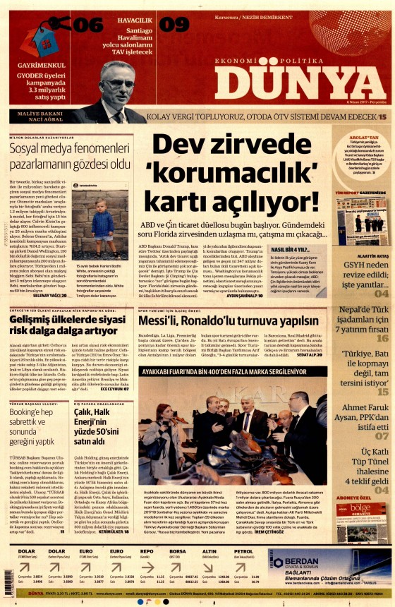 6 Nisan 2017 gazete manşetleri - 6
