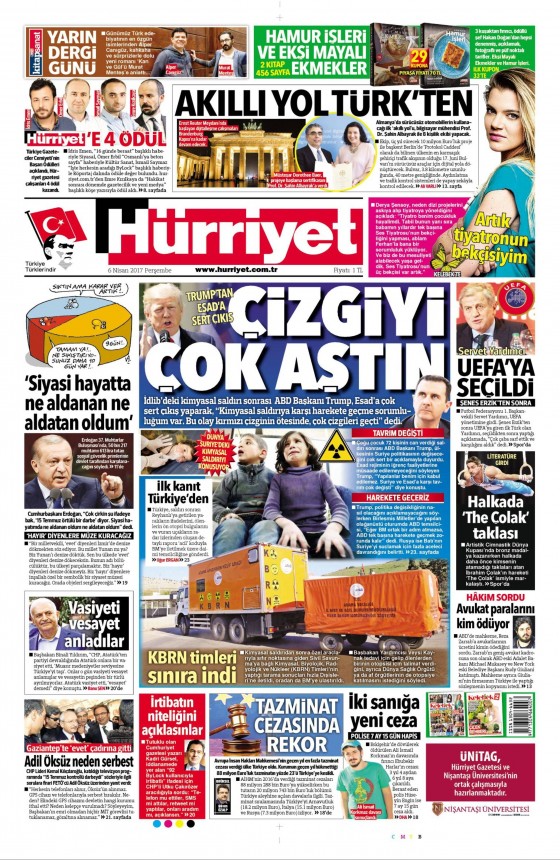 6 Nisan 2017 gazete manşetleri - 2