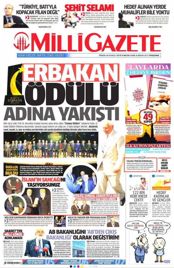 6 Nisan 2017 gazete manşetleri - 5