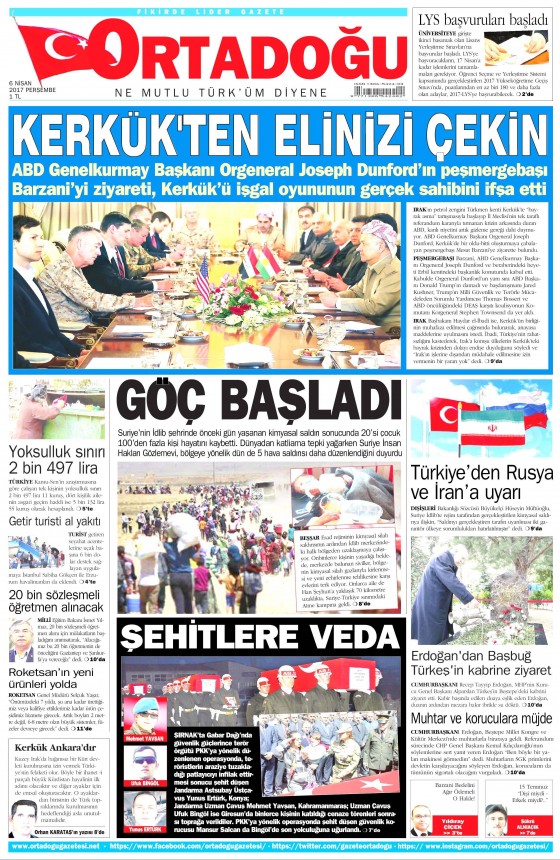 6 Nisan 2017 gazete manşetleri - 7
