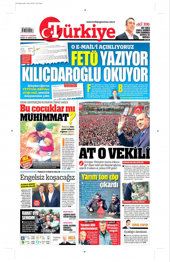 6 Nisan 2017 gazete manşetleri - 12