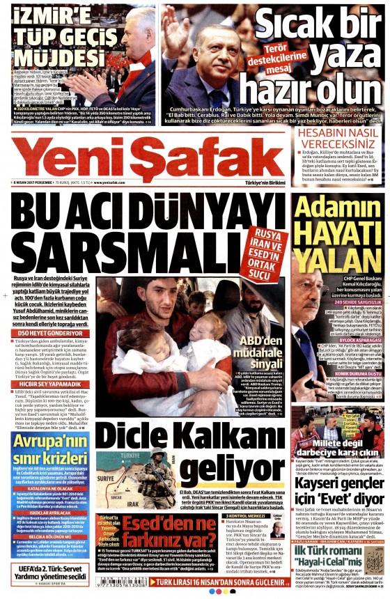 6 Nisan 2017 gazete manşetleri - 16