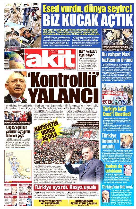 6 Nisan 2017 gazete manşetleri - 15