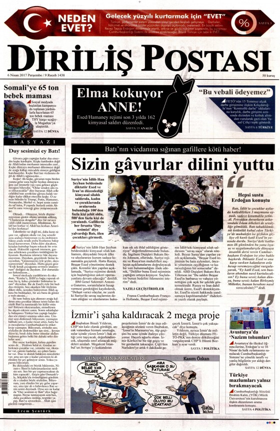 6 Nisan 2017 gazete manşetleri - 19