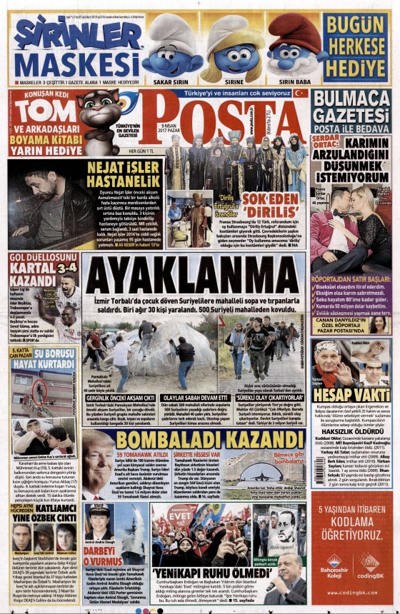 9 Nisan 2017 gazete manşetleri - 3