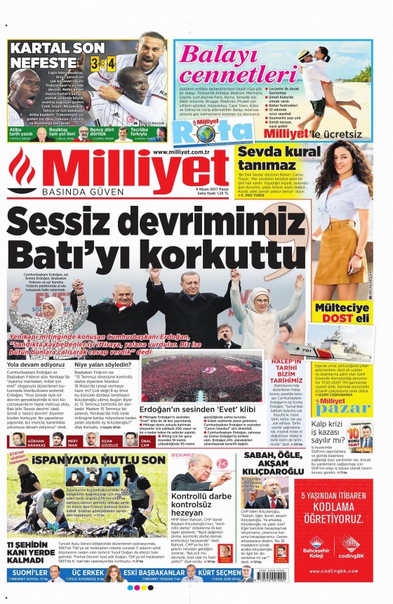 9 Nisan 2017 gazete manşetleri - 5