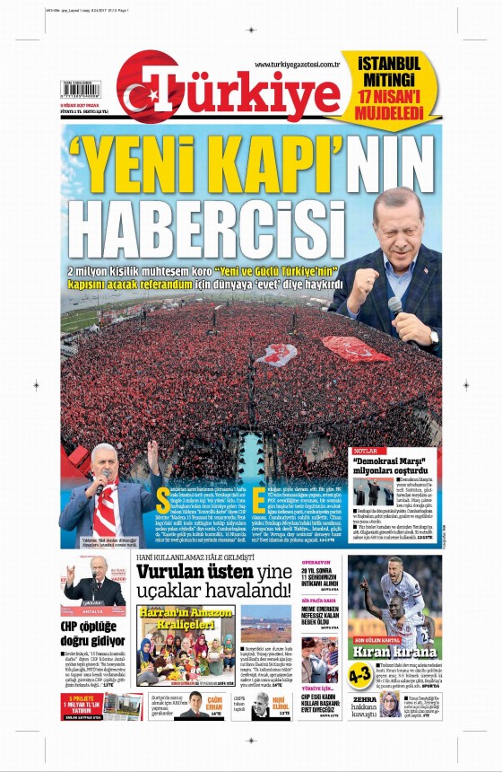9 Nisan 2017 gazete manşetleri - 11