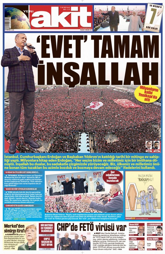 9 Nisan 2017 gazete manşetleri - 12