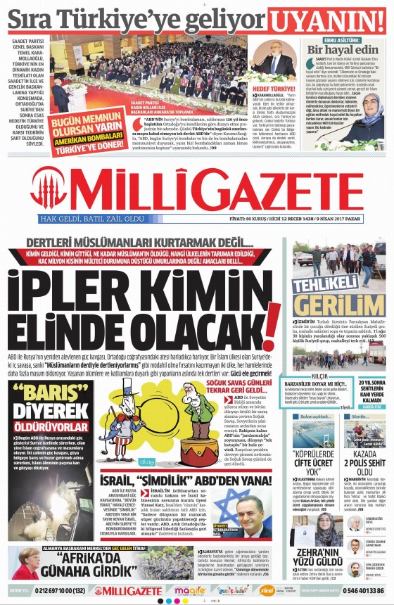 9 Nisan 2017 gazete manşetleri - 13