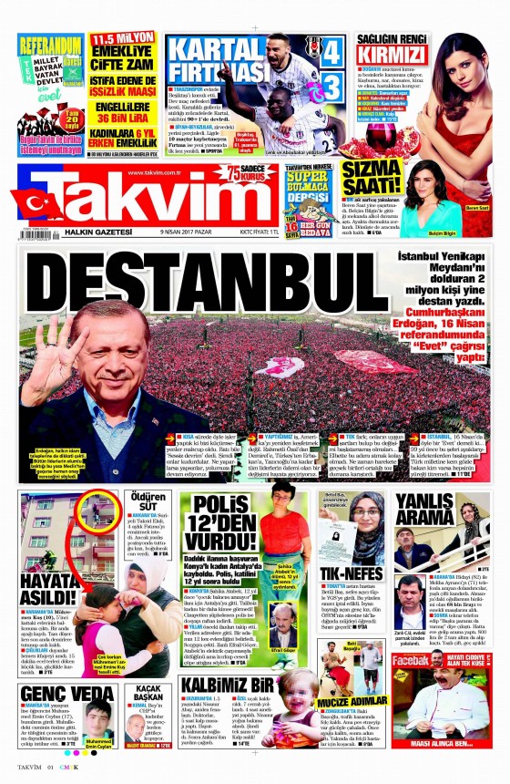 9 Nisan 2017 gazete manşetleri - 15