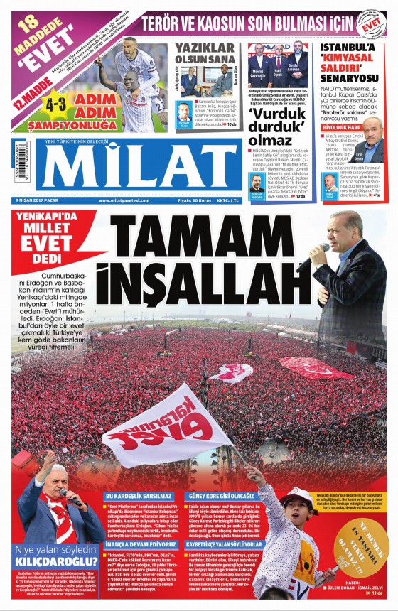 9 Nisan 2017 gazete manşetleri - 16