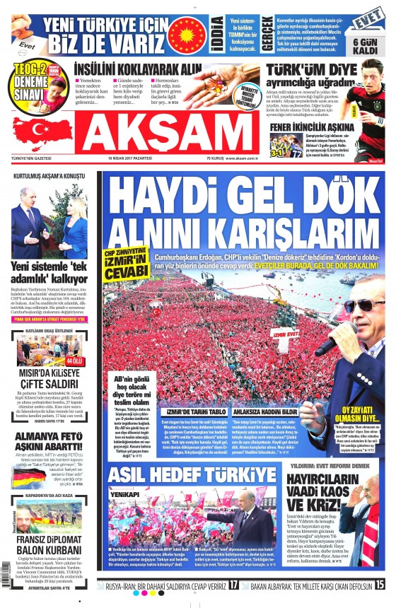 10 Nisan 2017 gazete manşetleri - 465