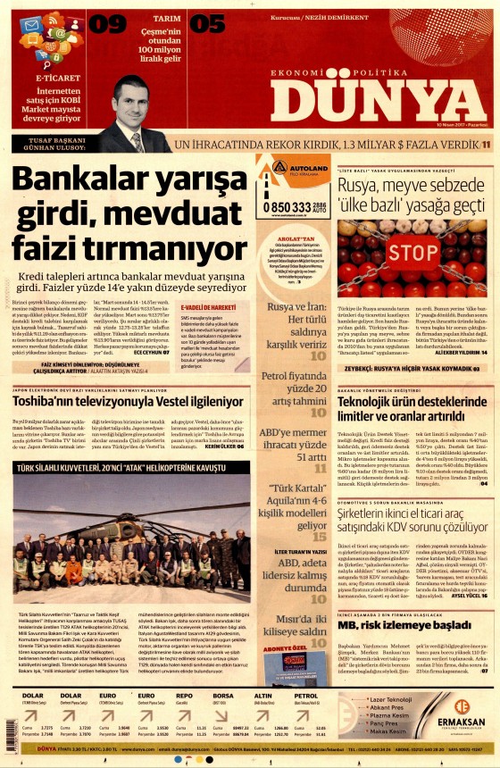 10 Nisan 2017 gazete manşetleri - 468