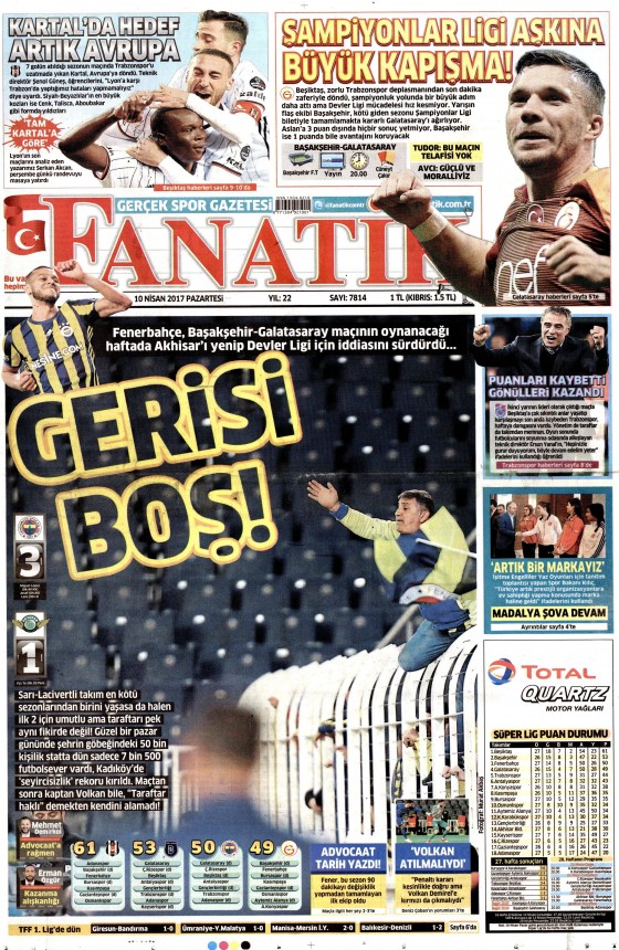 10 Nisan 2017 gazete manşetleri - 471