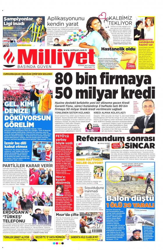 10 Nisan 2017 gazete manşetleri - 476