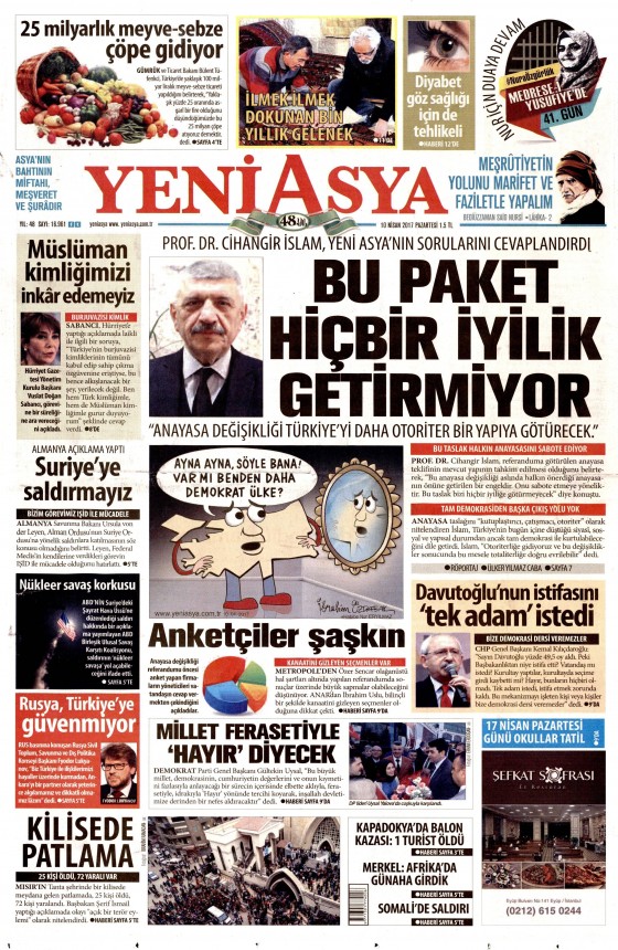 10 Nisan 2017 gazete manşetleri - 486