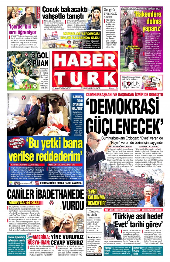10 Nisan 2017 gazete manşetleri - 494