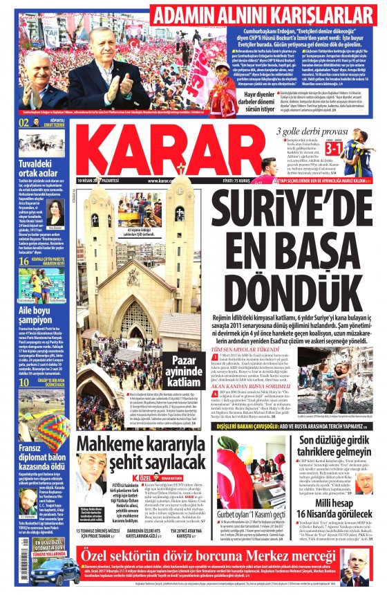 10 Nisan 2017 gazete manşetleri - 499