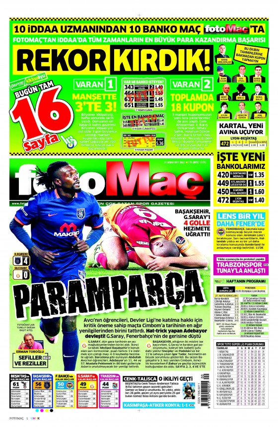 11 Nisan 2017 gazete manşetleri - 9