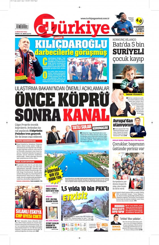 11 Nisan 2017 gazete manşetleri - 12