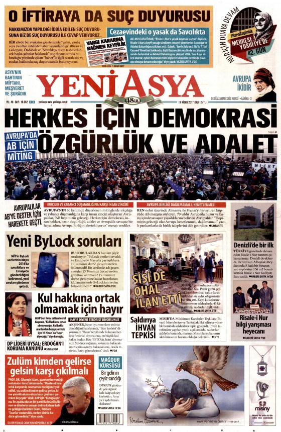 11 Nisan 2017 gazete manşetleri - 14