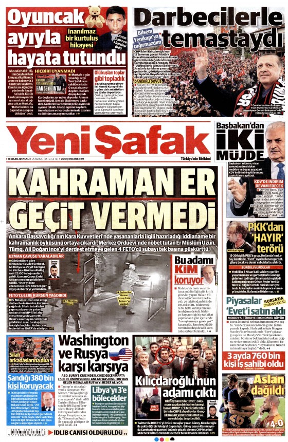 11 Nisan 2017 gazete manşetleri - 18