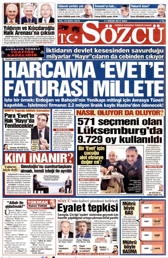 11 Nisan 2017 gazete manşetleri - 17