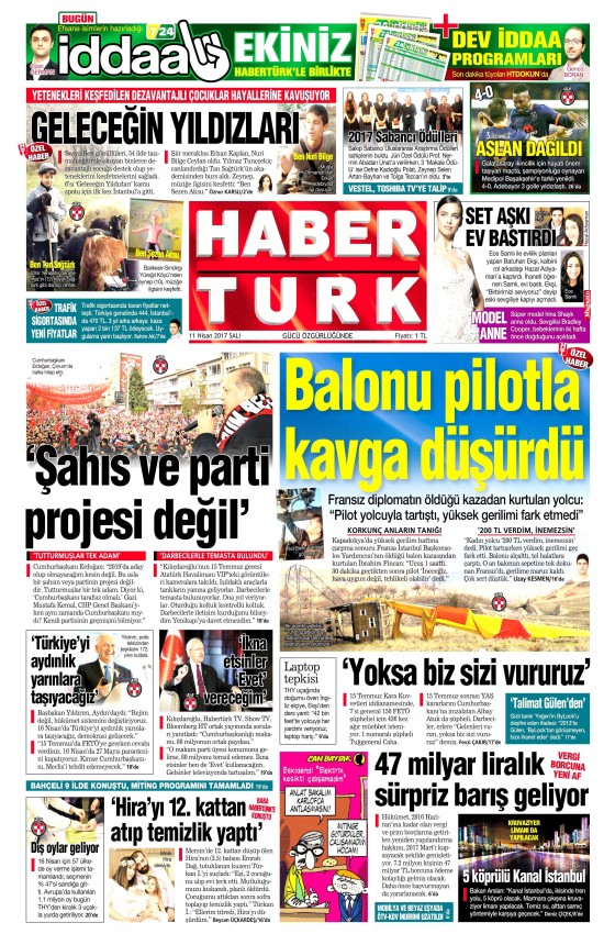 11 Nisan 2017 gazete manşetleri - 19
