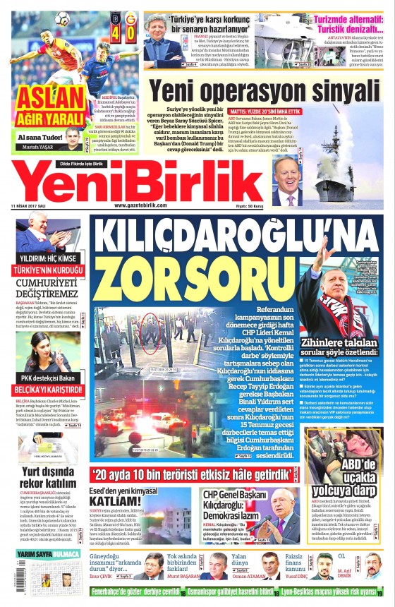 11 Nisan 2017 gazete manşetleri - 24