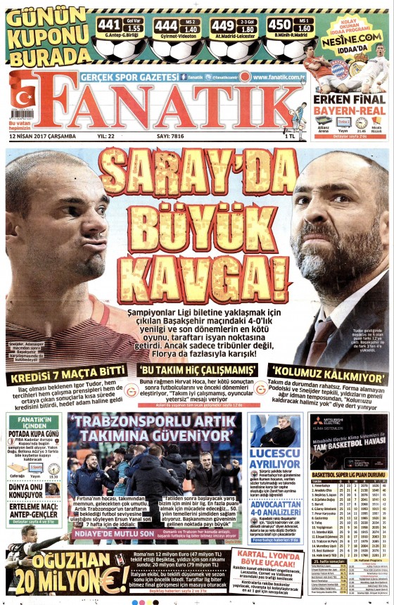 12 Nisan 2017 gazete manşetleri - 13