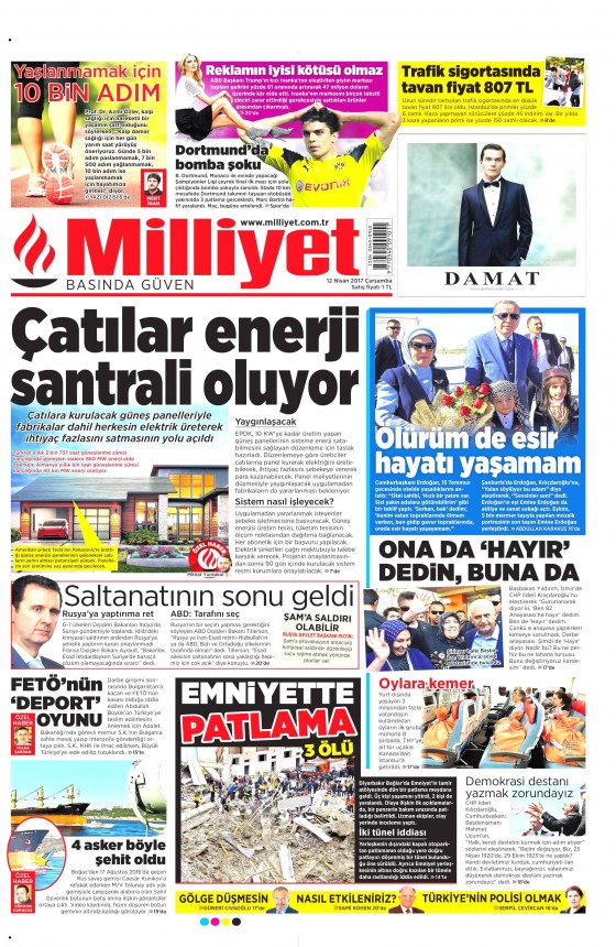 12 Nisan 2017 gazete manşetleri - 6