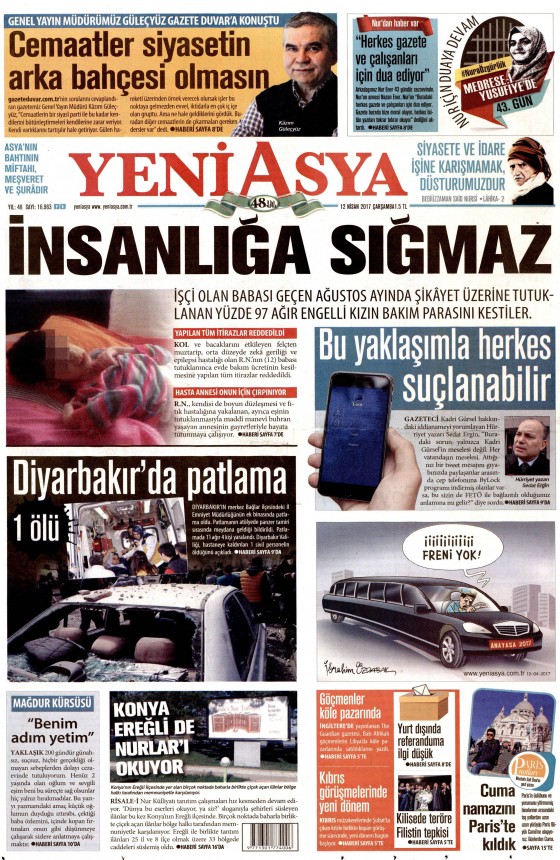 12 Nisan 2017 gazete manşetleri - 16