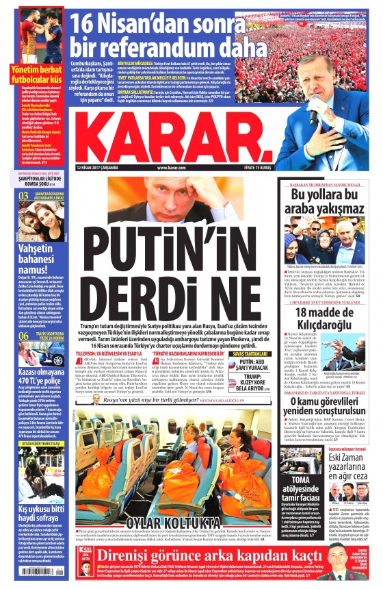 12 Nisan 2017 gazete manşetleri - 22