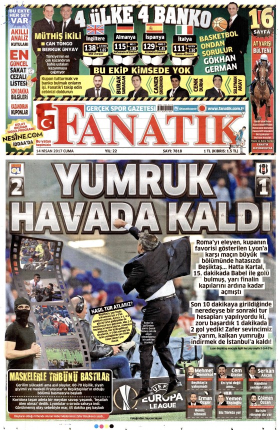 14 Nisan Cuma 2017 gazete manşetleri - 7