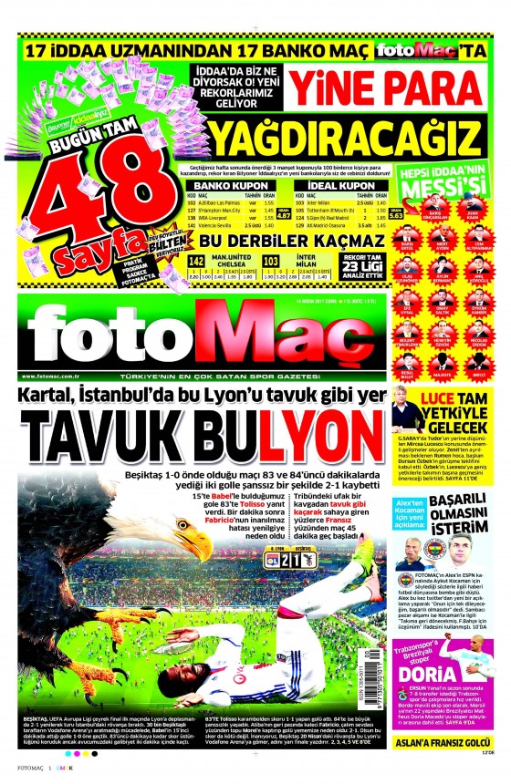 14 Nisan Cuma 2017 gazete manşetleri - 8