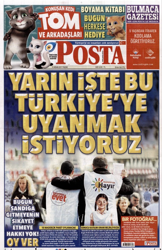 16 Nisan Cuma 2017 gazete manşetleri - 4