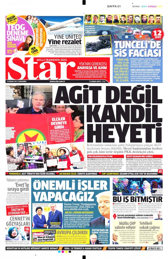 19 Nisan 2017 gazete manşetleri - 5