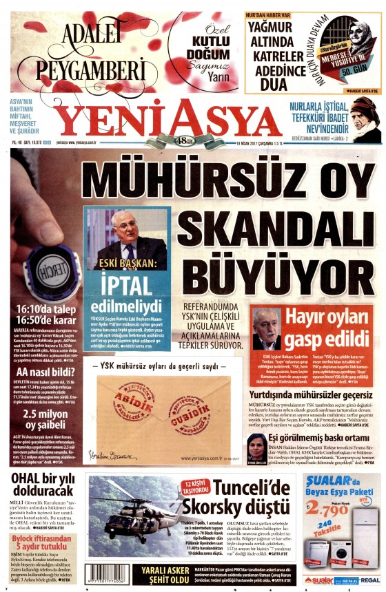 19 Nisan 2017 gazete manşetleri - 8