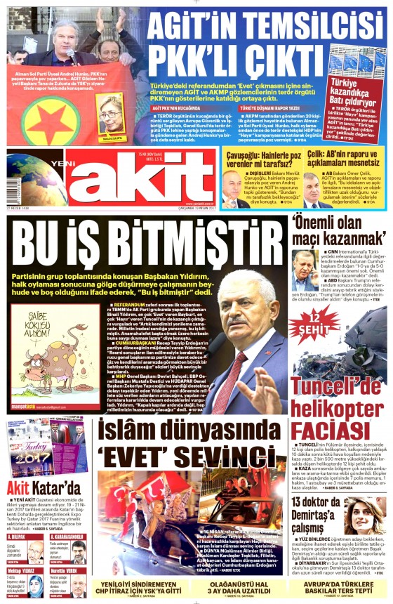 19 Nisan 2017 gazete manşetleri - 11