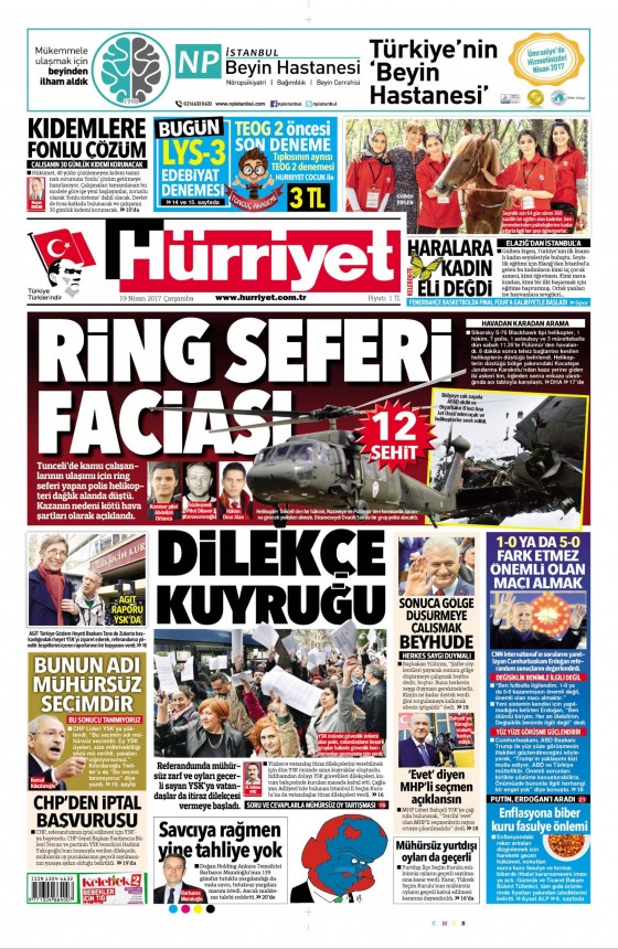 19 Nisan 2017 gazete manşetleri - 15