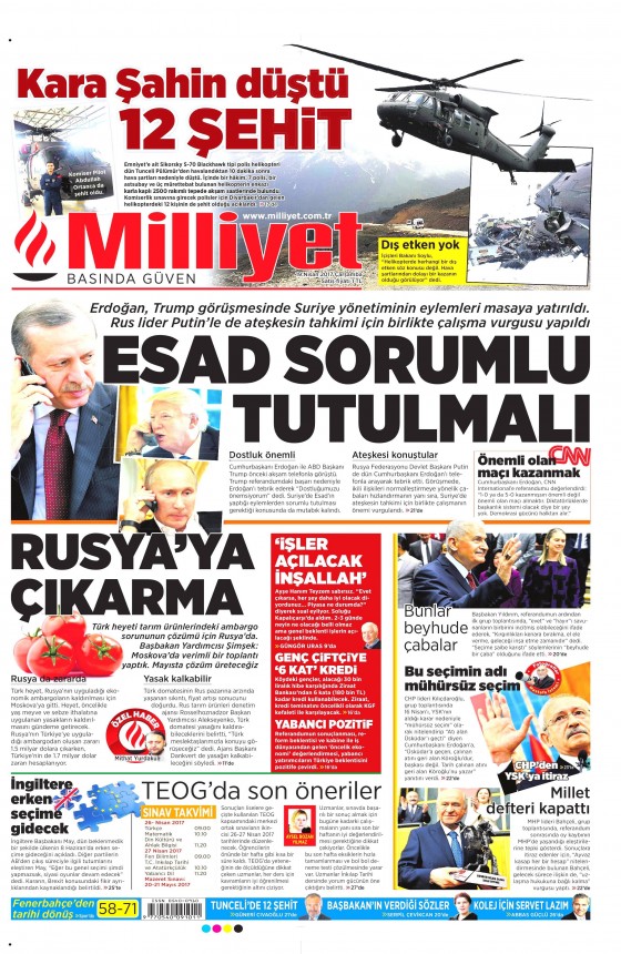 19 Nisan 2017 gazete manşetleri - 16