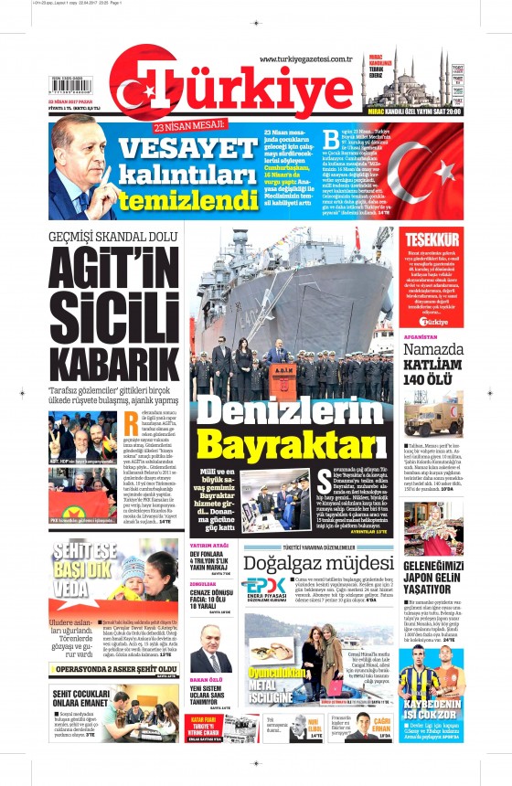 23 Nisan 2017 gazete manşetleri - 13